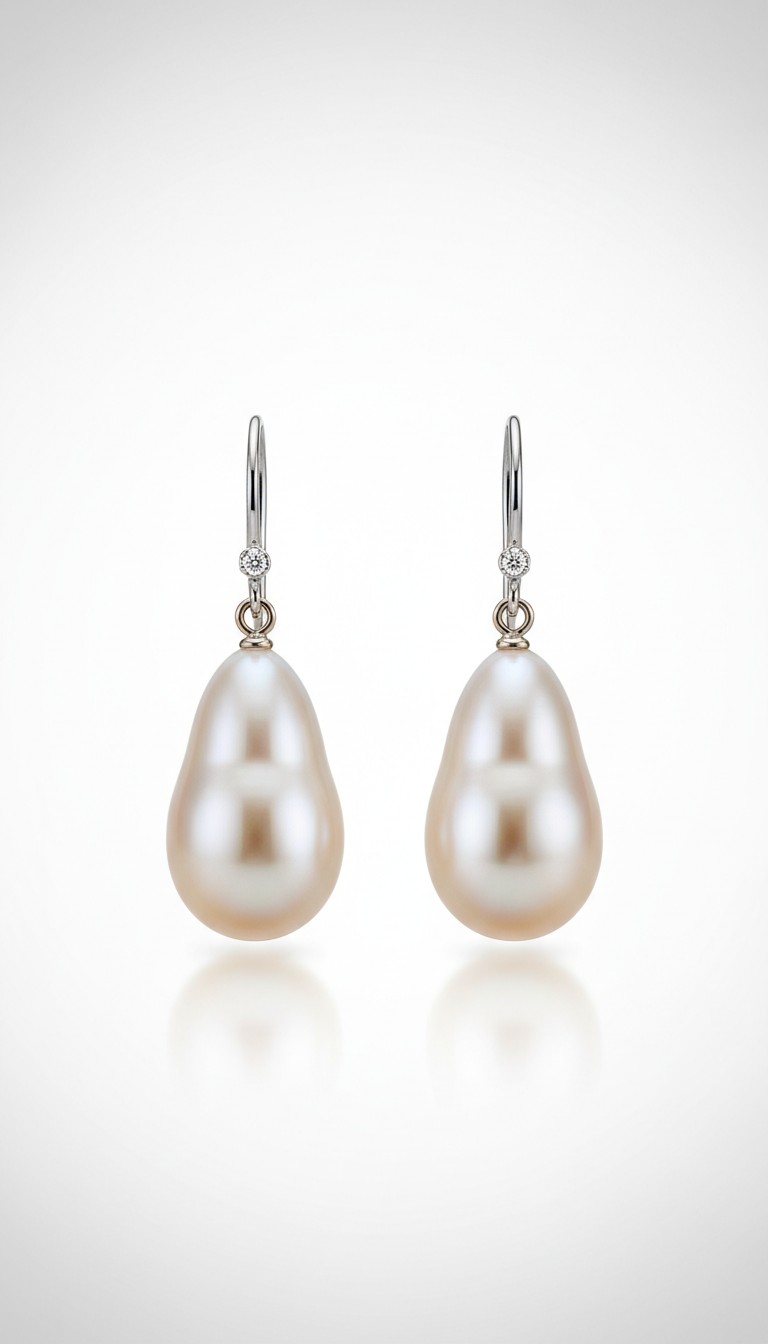 South Sea Pearl Drop Earrings